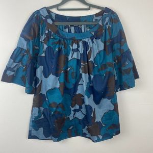 A.N.A. a new approach blouse size large round neckline